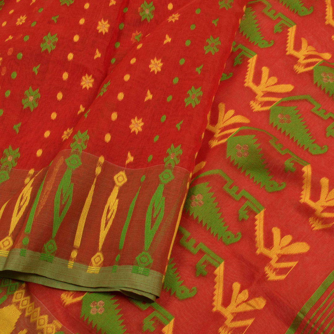 Handloom Dhakai Style Cotton Saree 10056996