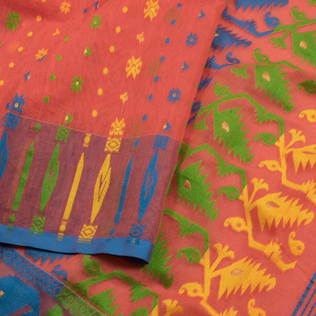 Handloom Dhakai Style Cotton Saree 10057002