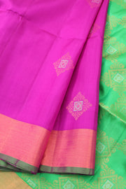 Violet Handloom Kanjivaram Soft Silk Saree 10059807