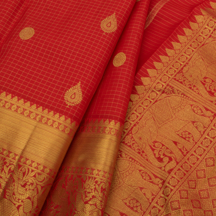 Handloom Pure Zari Bridal Kanjivaram Silk Saree 10056122