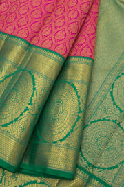 Pure Zari Bridal Korvai Kanjivaram Silk Saree 10058737