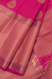 Fuschia Pink Pure Zari Kanjivaram Silk Saree 10059196