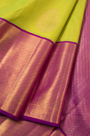 Sheen Green Pure Zari Korvai Kanjivaram Silk Saree 10060011