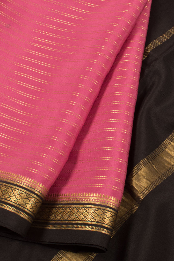 Hot Pink Mysore Crepe Silk Saree 10059448