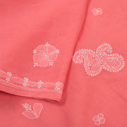 Chikankari Embroidered Cotton Saree 10055257