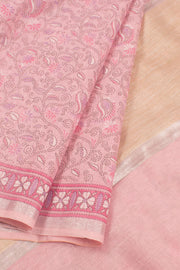 Hand Block Printed Silk Cotton Saree 10059300
