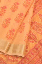 Hand Block Printed Silk Cotton Saree 10059302