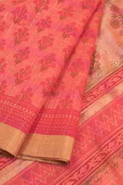 Hand Block Printed Silk Cotton Saree 10059303
