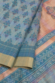 Hand Block Printed Silk Cotton Saree 10059304