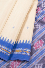 Cream Chhattisgarh Tussar Silk Saree 10059700