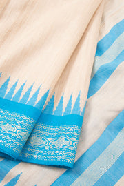 Beige Chhattisgarh Tussar Silk Saree 10059707