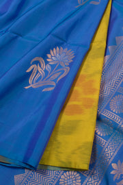 Admiral Blue Handloom Kanjivaram Soft Silk Saree 10059469