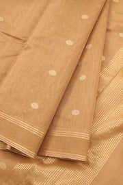 Dark Beige Handloom Chanderi Saree 10059481