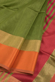 Handloom Maheshwari Silk Cotton Saree 10058812