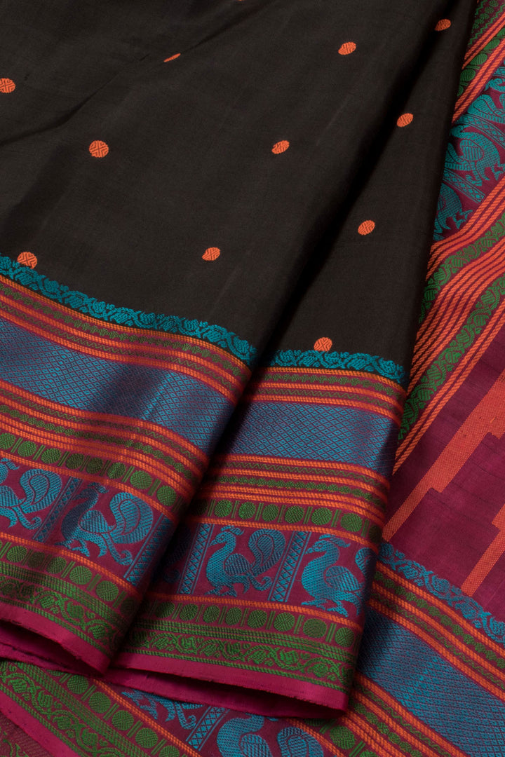 Handloom Pure Silk Threadwork Kanjivaram Saree 10058249