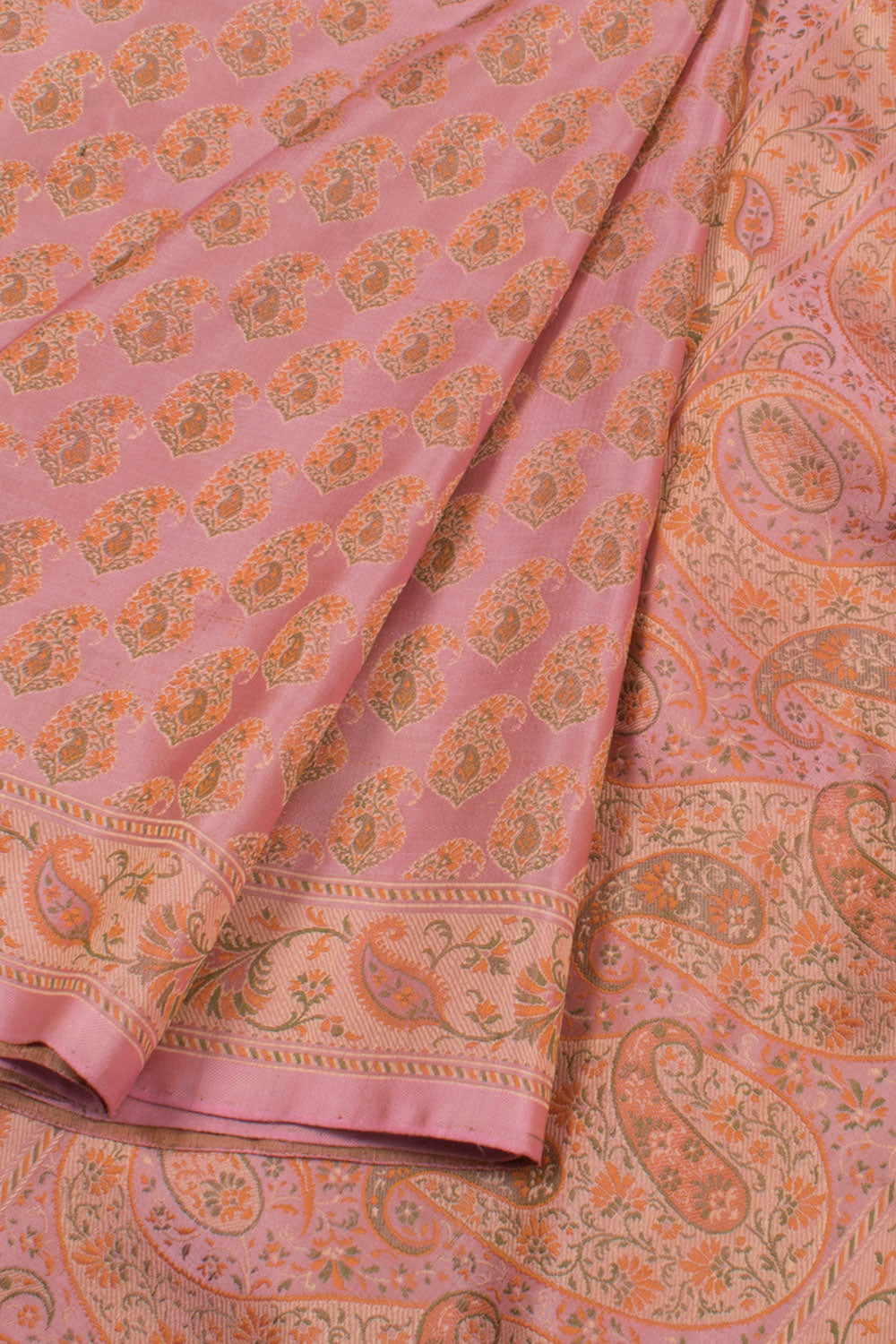 Handloom Banarasi Tanchoi Katan Silk Saree 10058513