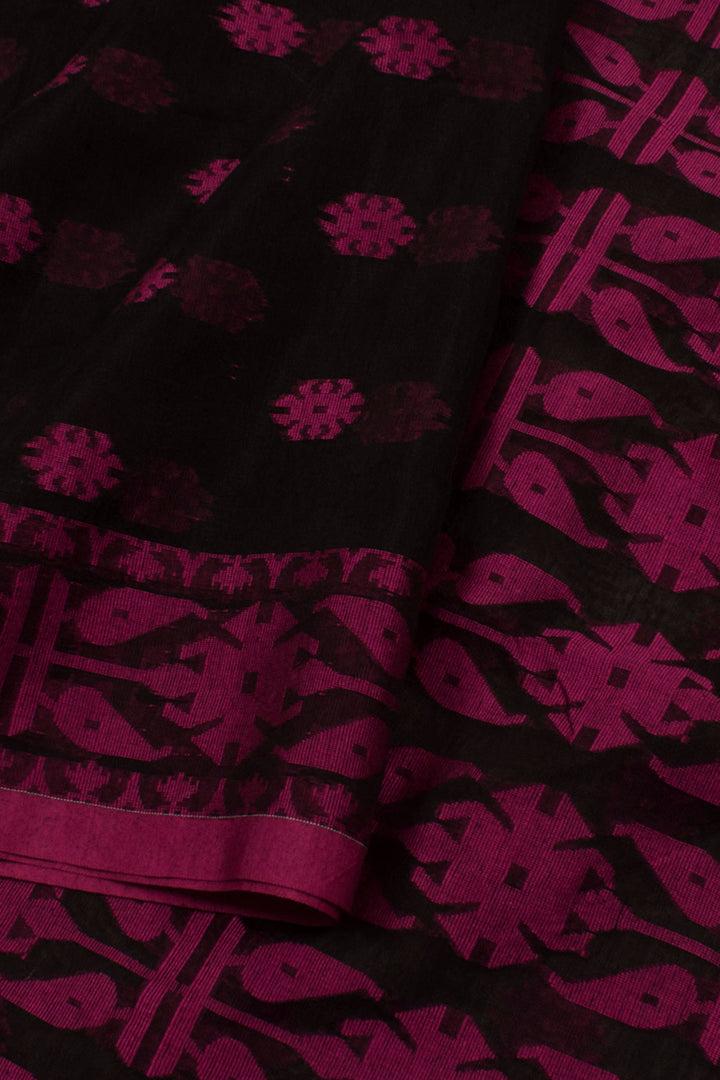 Handloom Jamdani Style Cotton Saree 10058453