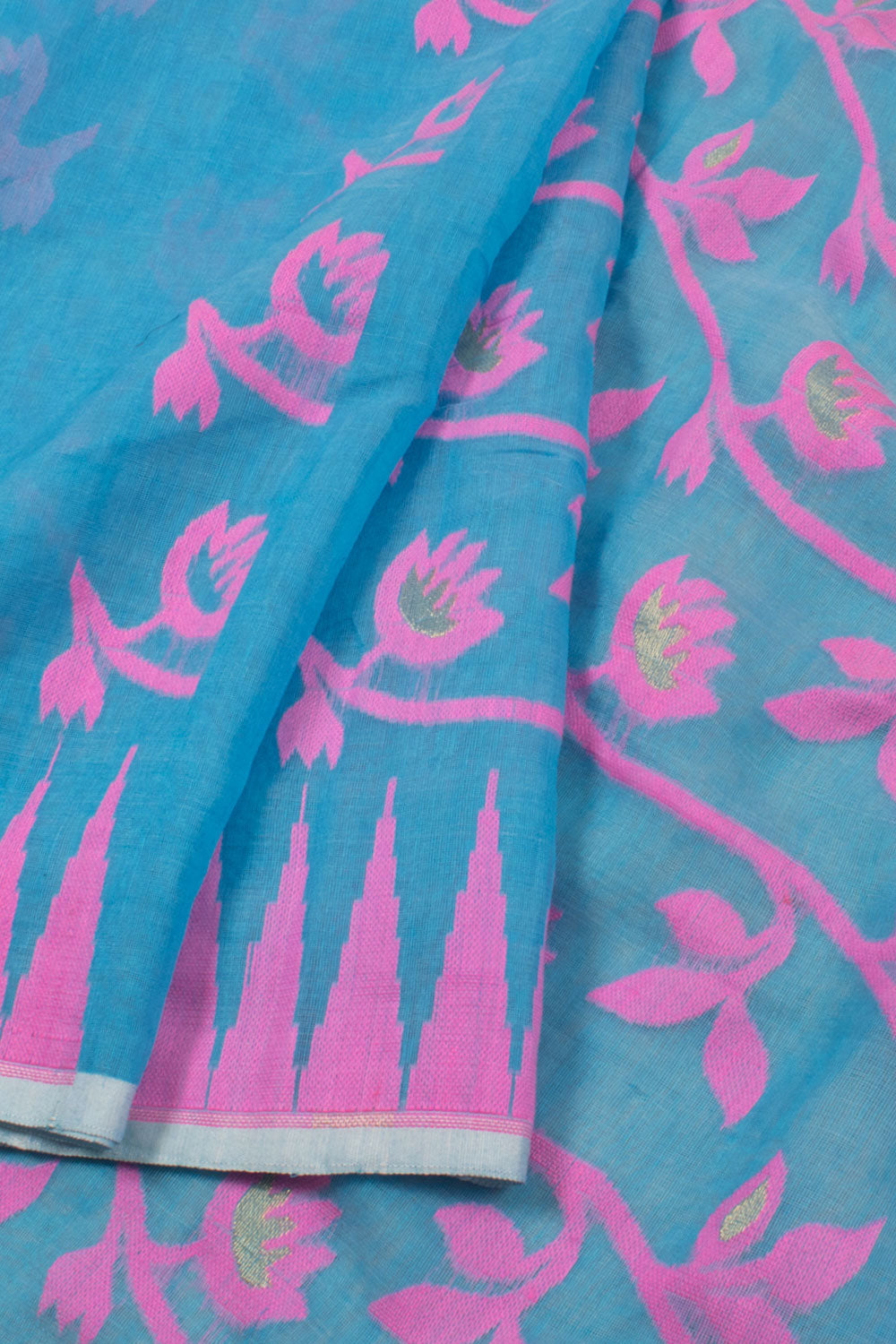 Handloom Jamdani Style Cotton Saree 10058271