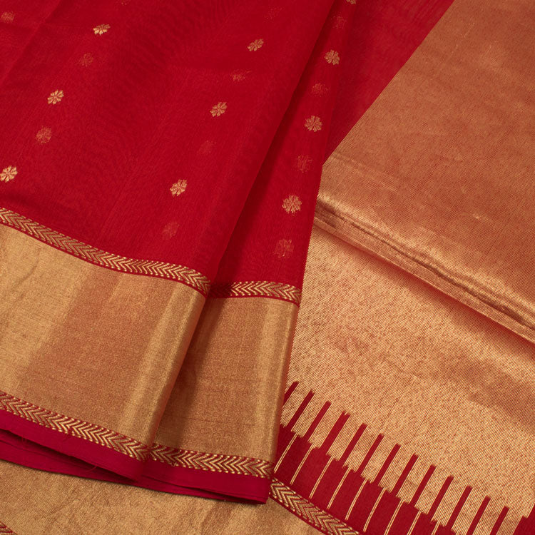 Handloom Chanderi Silk Cotton Saree 10052173