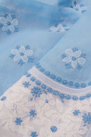 Chikankari Embroidered Cotton Anarkali Suit Material 10057956