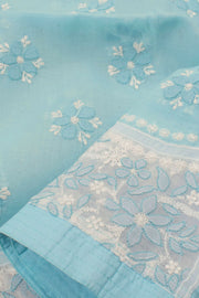 Chikankari Embroidered Cotton Anarkali Suit Material 10057958