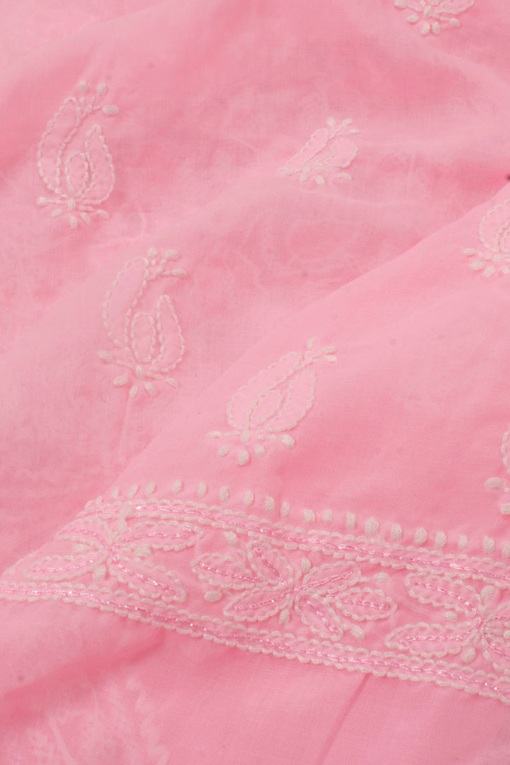 Chikankari Embroidered Cotton Salwar Suit Material 10057971