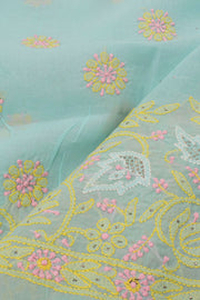 Chikankari Embroidered Cotton Salwar Suit Material 10057974