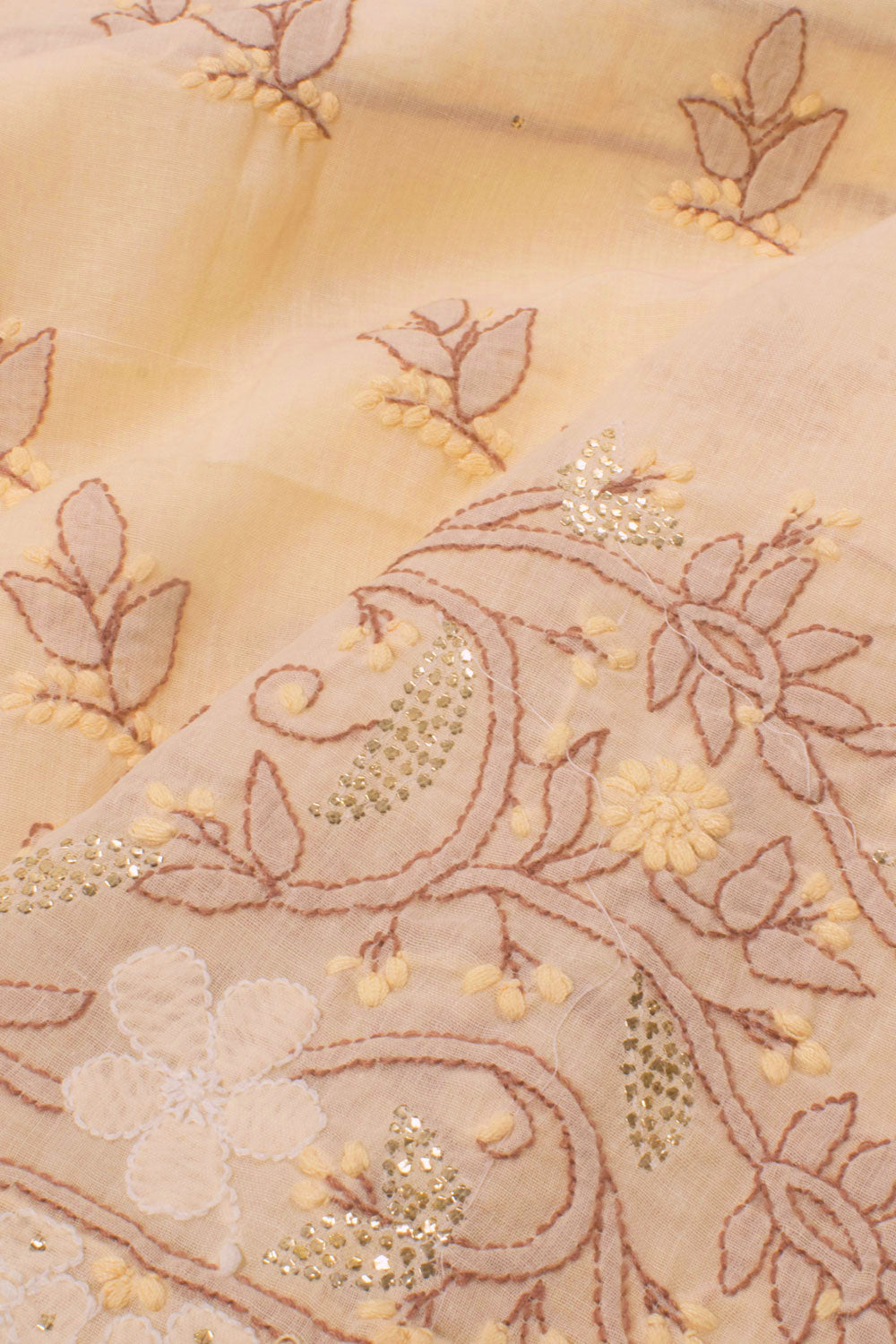 Chikankari Embroidered Cotton Salwar Suit Material 10057975