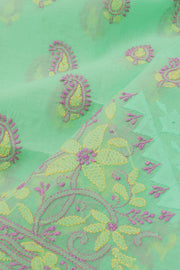 Chikankari Embroidered Cotton Salwar Suit Material 10057976