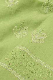 Chikankari Embroidered Cotton Salwar Suit Material 10057978