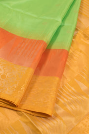 Mint Green Handloom Kanjivaram Soft Silk Saree 10059282