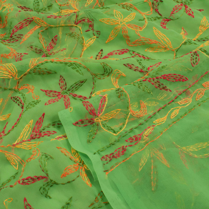 Chikankari Embroidered Georgette Saree 10056518