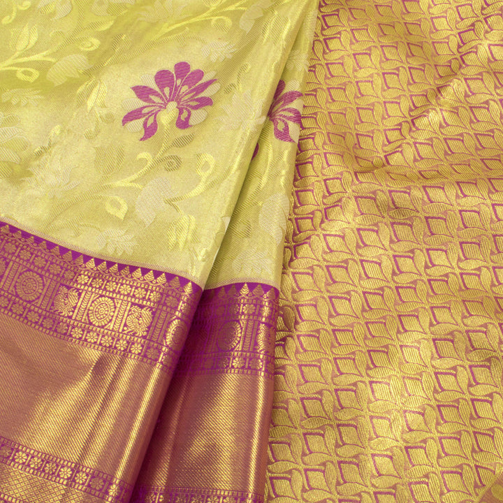 Pure Tissue Silk Korvai Kanjivaram Saree 10056610