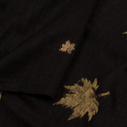 Handloom Bengal Jamdani Matka Silk Saree with Zari Chinar Leaf Motifs 