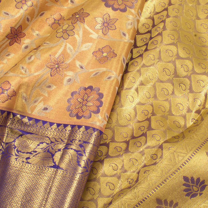 Pure Tissue Silk Bridal Jacquard Kanjivaram Saree 10056615