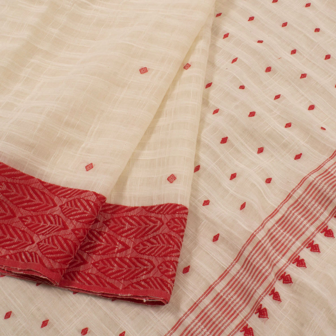 Handloom Bengal Jamdani Cotton Saree 10057252