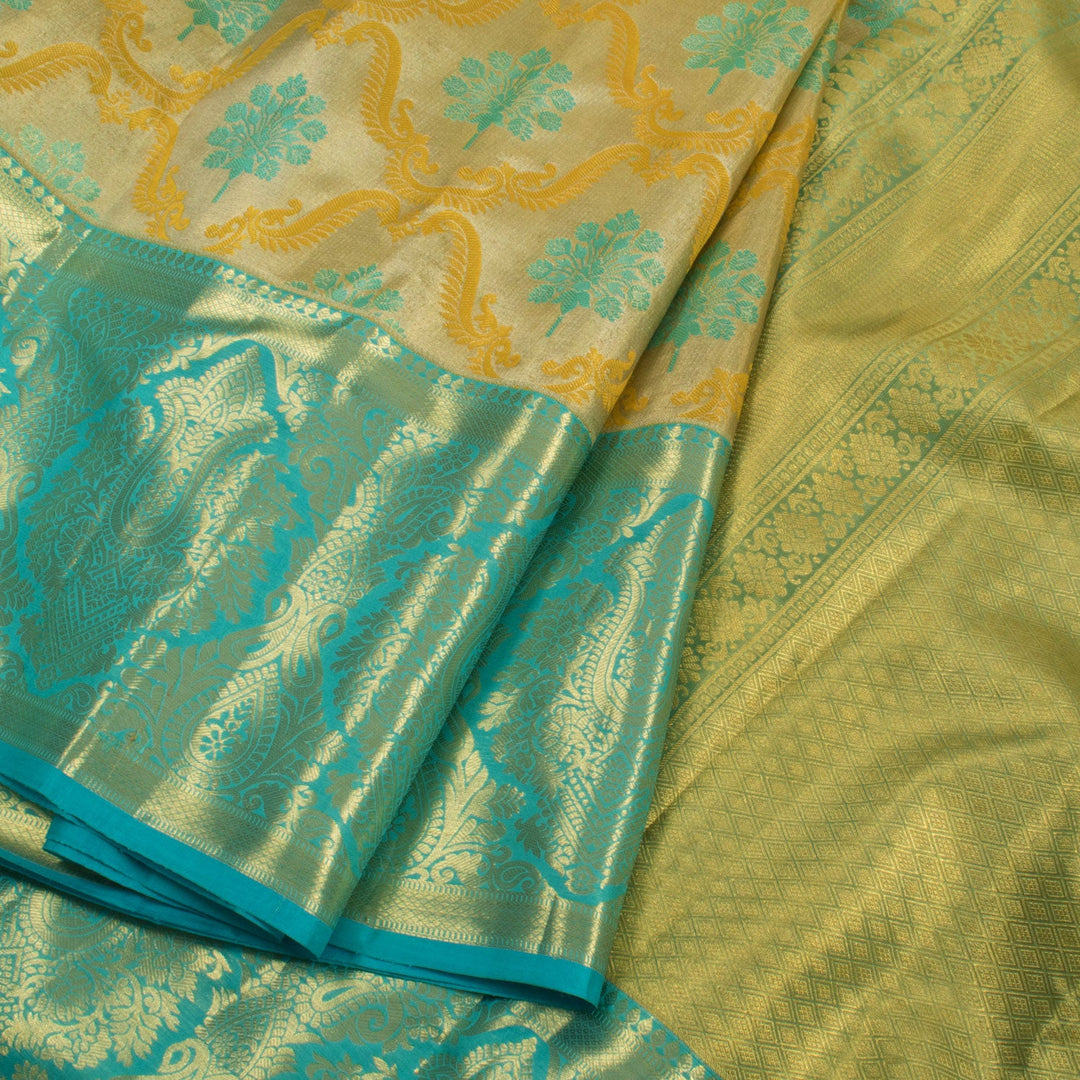 Pure Tissue Silk Bridal Jacquard Kanjivaram Saree 10056504