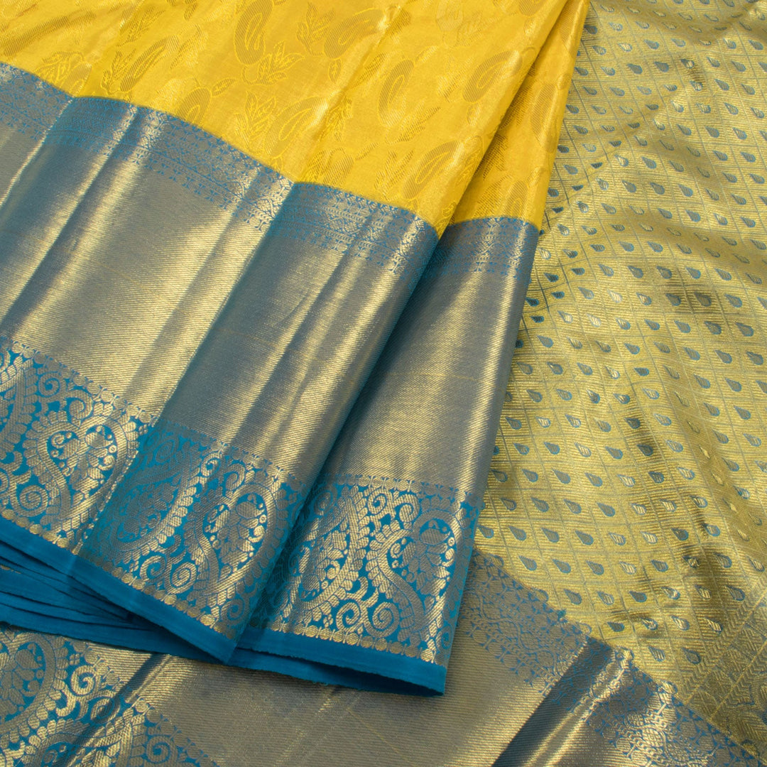 Pure Tissue Silk Bridal Korvai Kanjivaram Saree 10056506