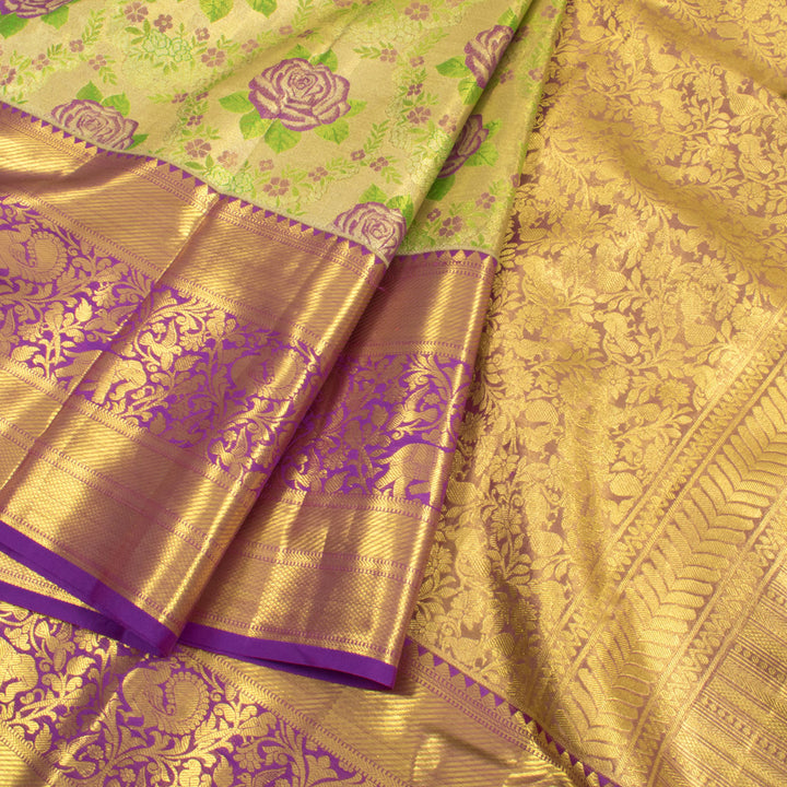 Pure Tissue Silk Bridal Jacquard Kanjivaram Saree 10056415