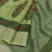 Printed Bhagalpur Linen Saree 10056490