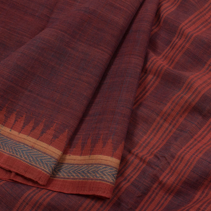 Handloom Natural Dye Khadi Cotton Saree 10057104