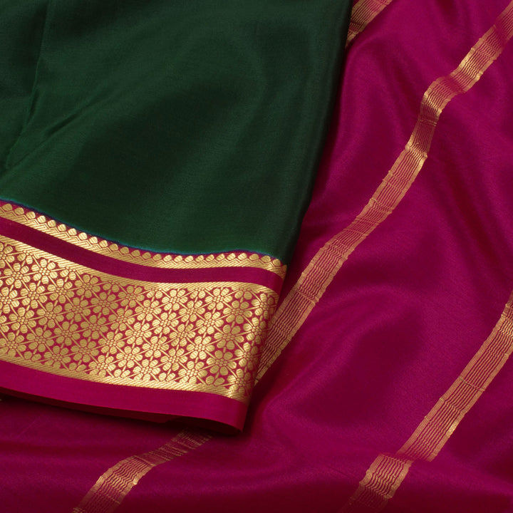 Mysore Crepe Silk 9 Yard Saree 10057552