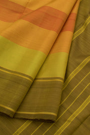 Shades of Yellow Threadwork Kanjivaram Silk Saree 10057673