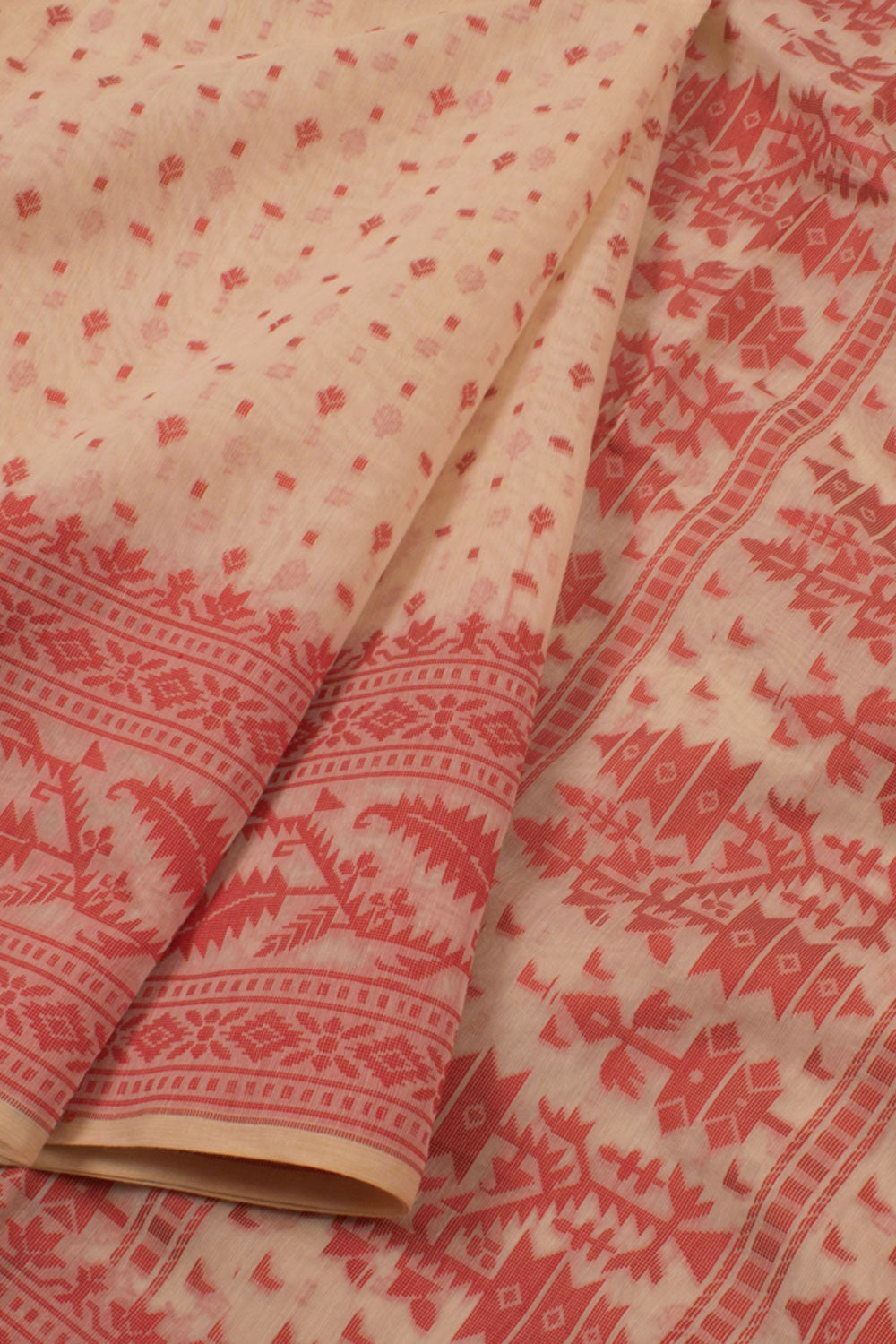 Handloom Dhakai Style Cotton Saree 10057784