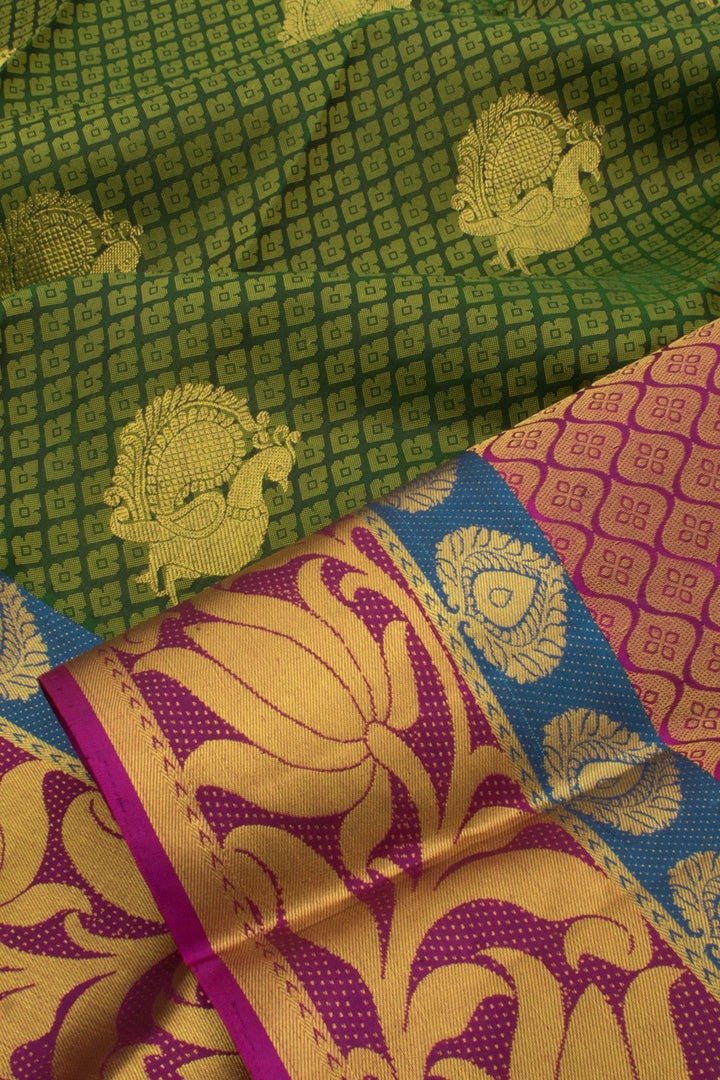 Handloom Pure Silk Jacquard Kanjivaram Saree 10057797