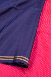 Navy Blue Kanjivaram Soft Silk Saree 10059879