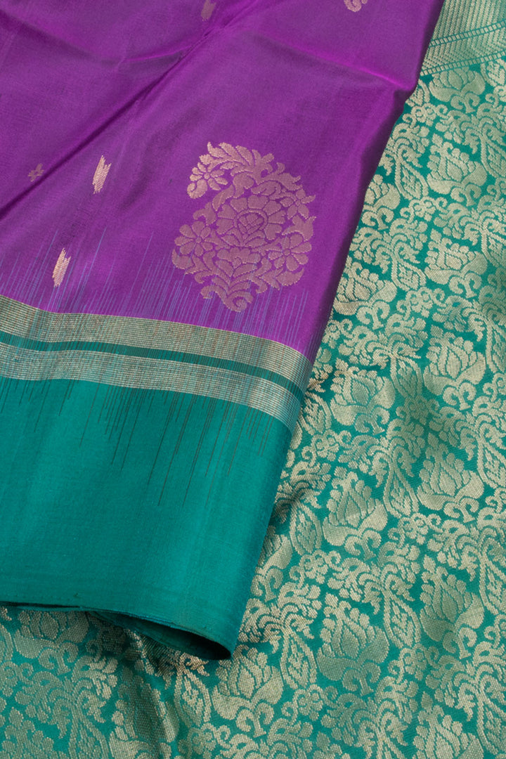 Purple Kanjivaram Soft Silk Saree 10059880