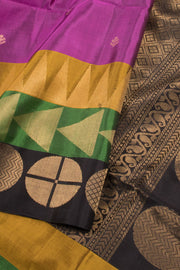 Mulberry Violet Kanjivaram Soft Silk Saree 10059892