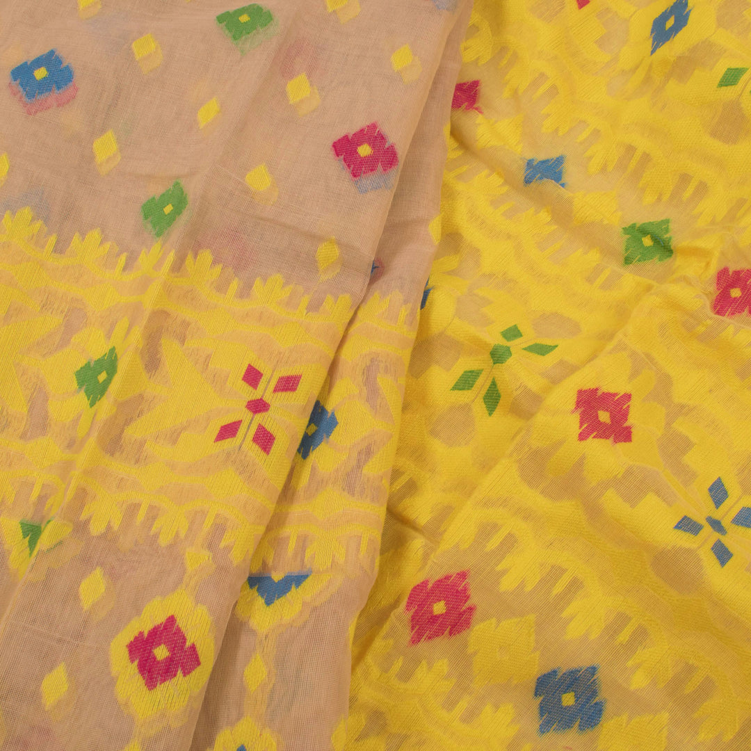 Handloom Jamdani Style Cotton Saree 10054691