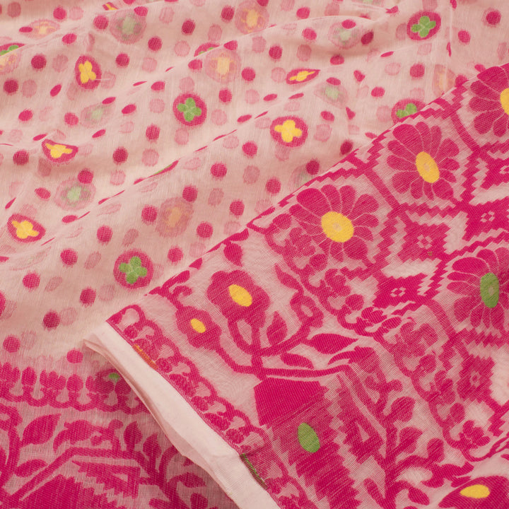 Handloom Jamdani Style Cotton Saree 10054703